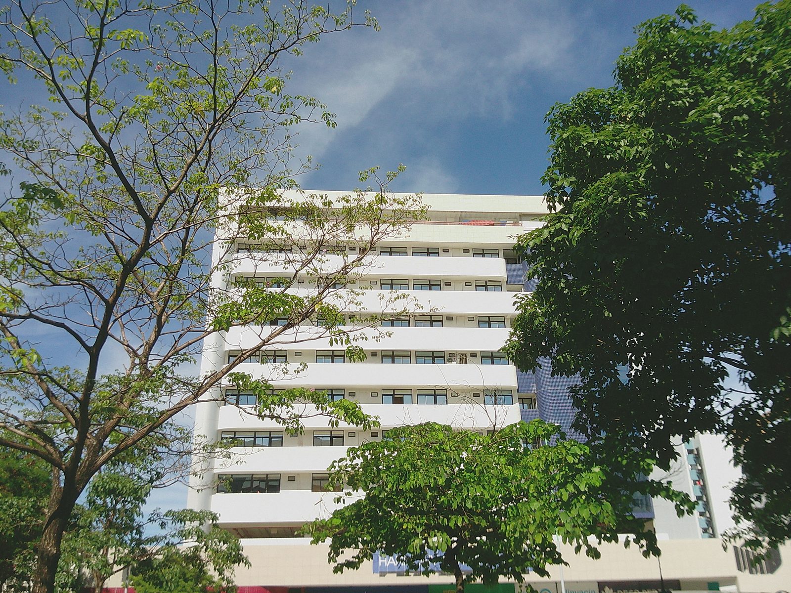 Fachada de prédio entre árvores, feita por Camila Paixão com o filtro ALT COLOR 800 da ALT 1